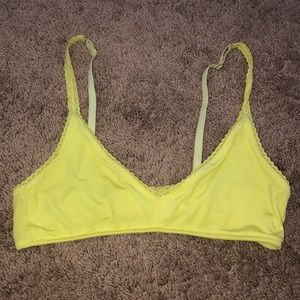 pacsun yellow bralette